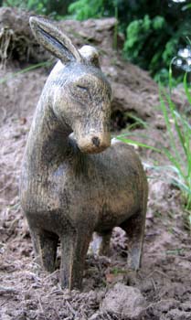 KrippenfigurenEselZirbeca12cm